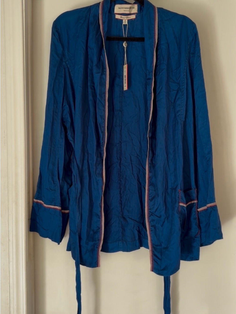 Max studio Indigo limited edition  Lightweight silk kimono style loungewear